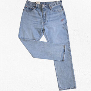 Levi's 501 Circular Stoneware High Rise Straight Fit Sustainable Jeans Size 33